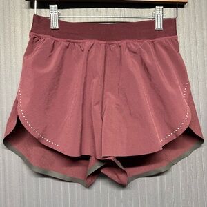 Lululemon Fast and Free High-Rise Classic-Fit Split Short 3" Cherry Tint Size 2